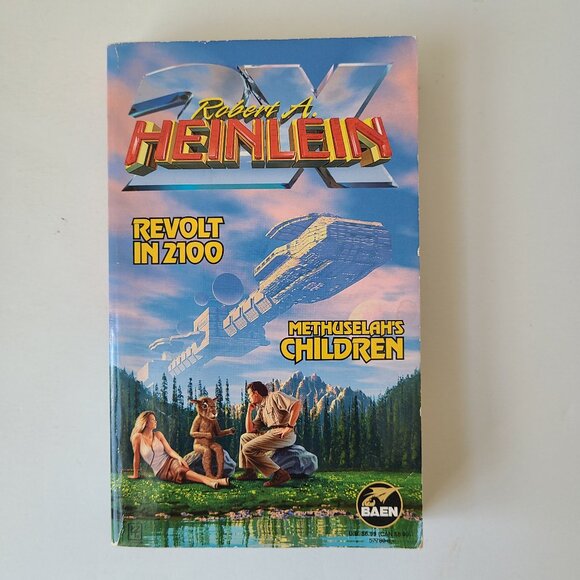 Book Revolt in 2100 Methuselah's Children Heinlein MMPB Baen SciFi 2005 2nd prt - Picture 1 of 13